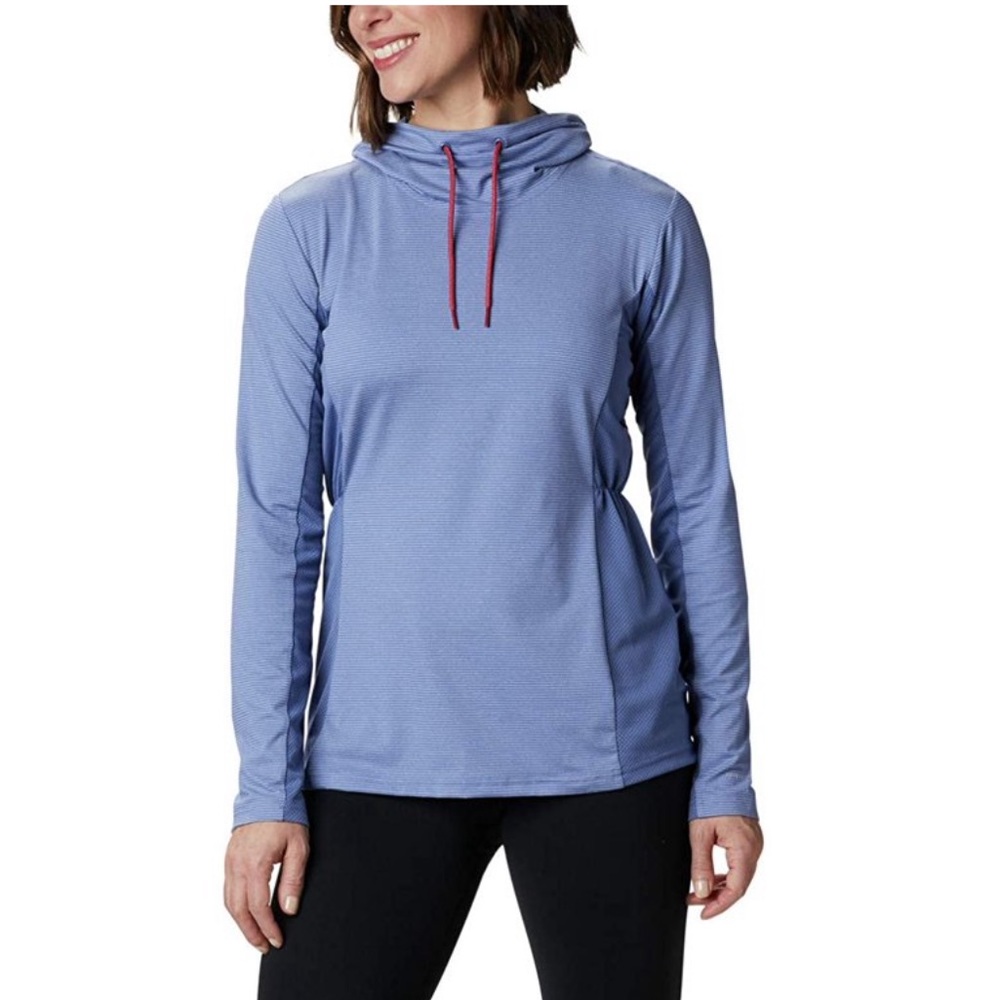 Columbia Piney Ridge Long Sleeve Striped Cowl Neck Active Pullover Size M